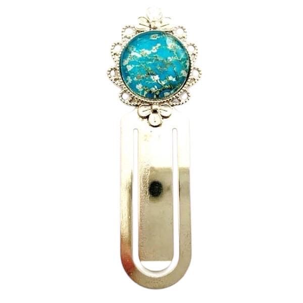 Marque page cabochon amandiers, van gogh
