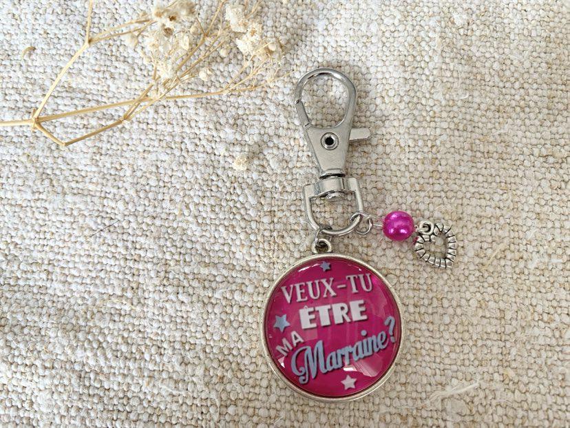 Porte clé veux tu être ma marraine ?