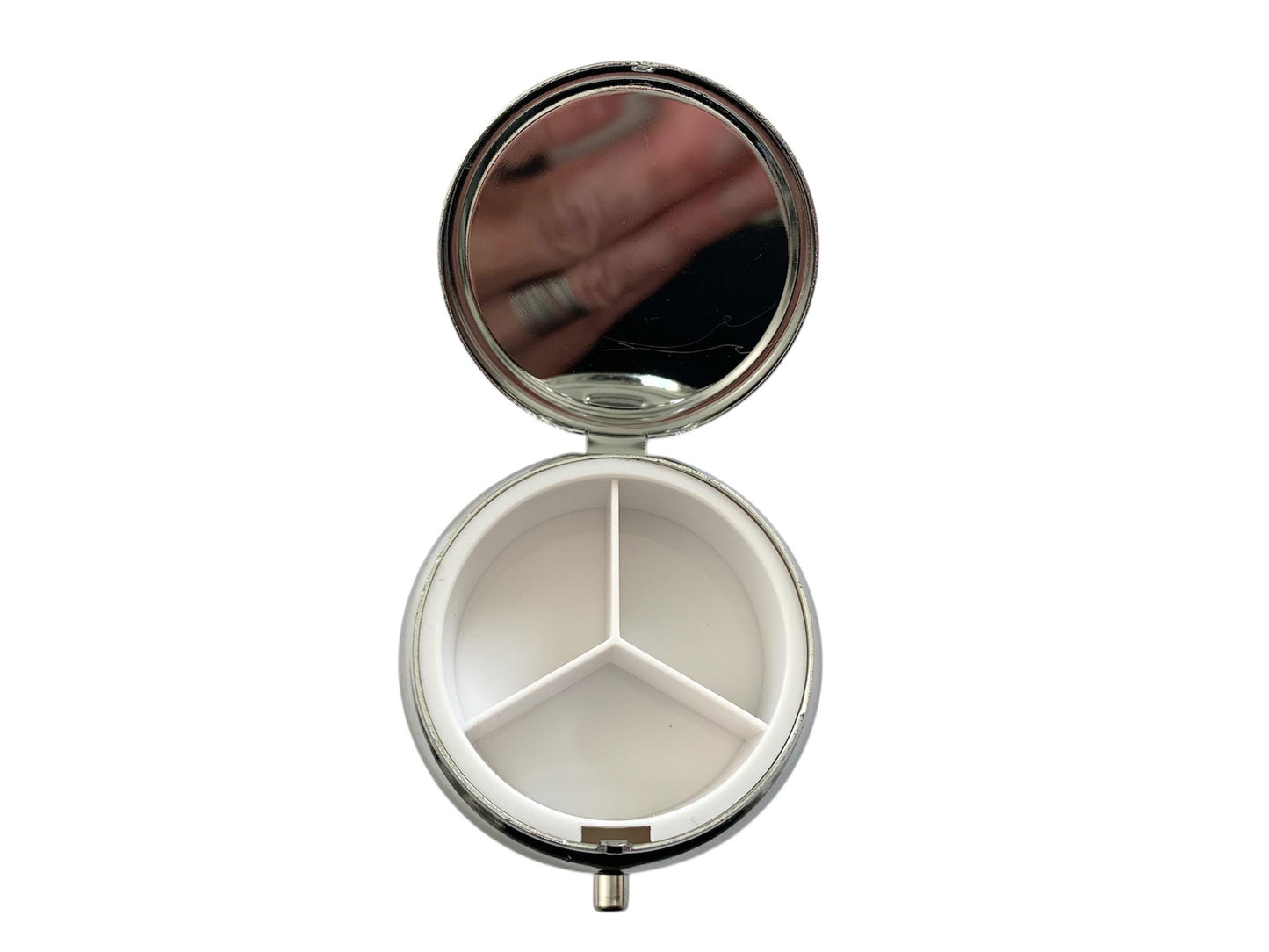 Pilulier de poche, voyage, pour sac à main, coquelicots, boîte à pilules, médicaments, cabochon en verre