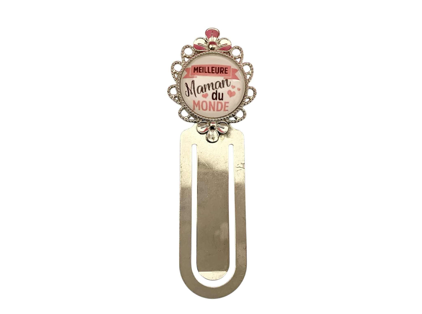 Marque page cabochon en verre, meilleure maman du monde