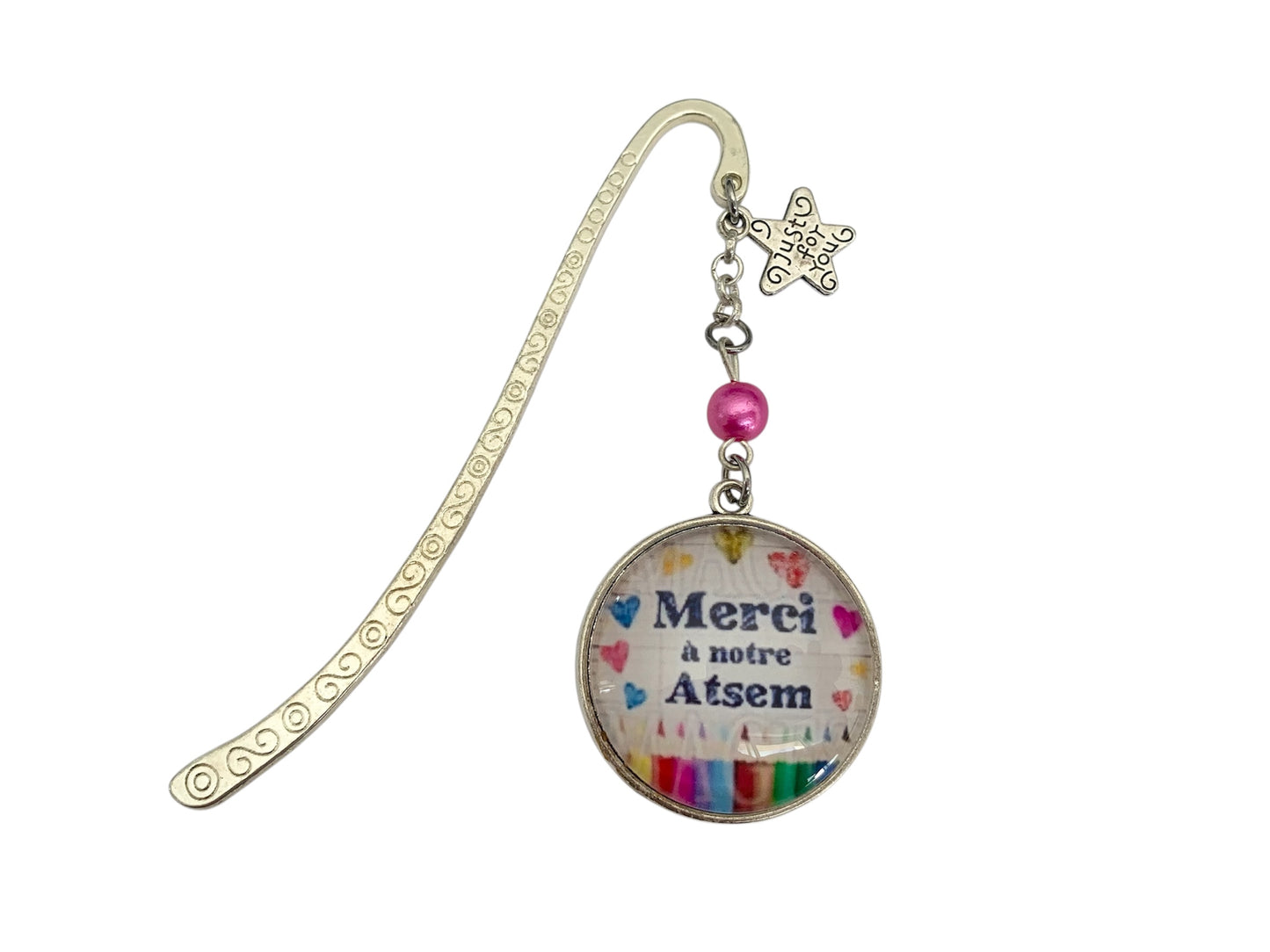 Cadeau atsem, marque page, merci à notre atsem