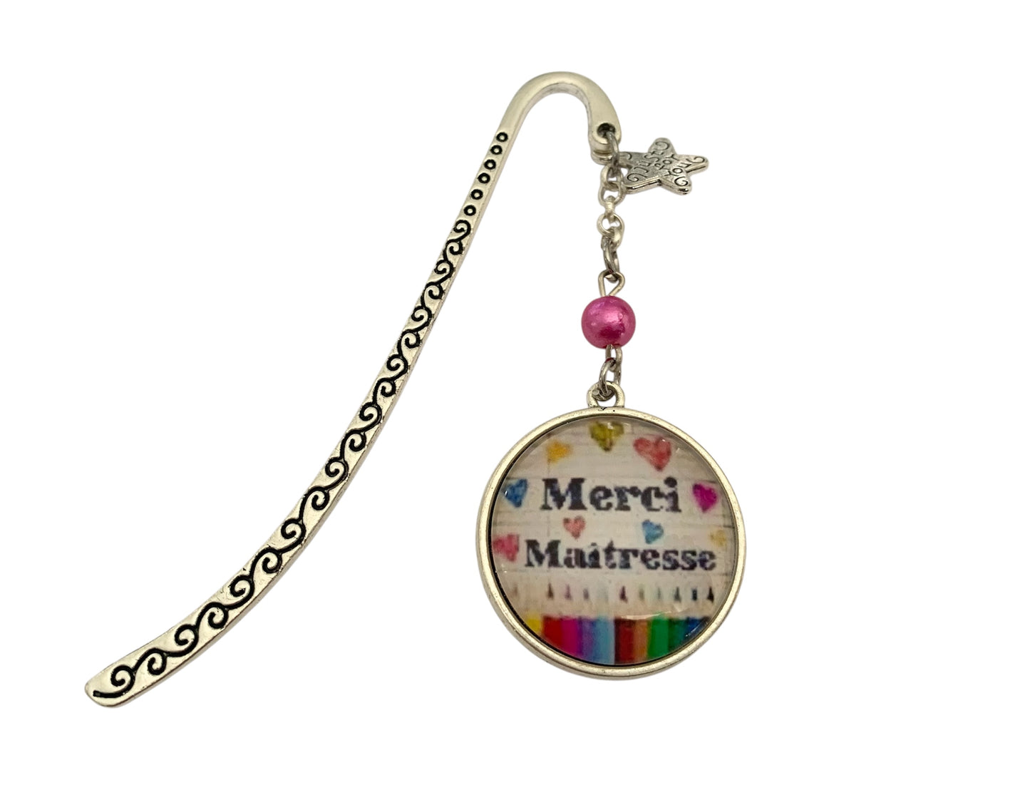 Cadeau maîtresse, marque page, merci maitresse