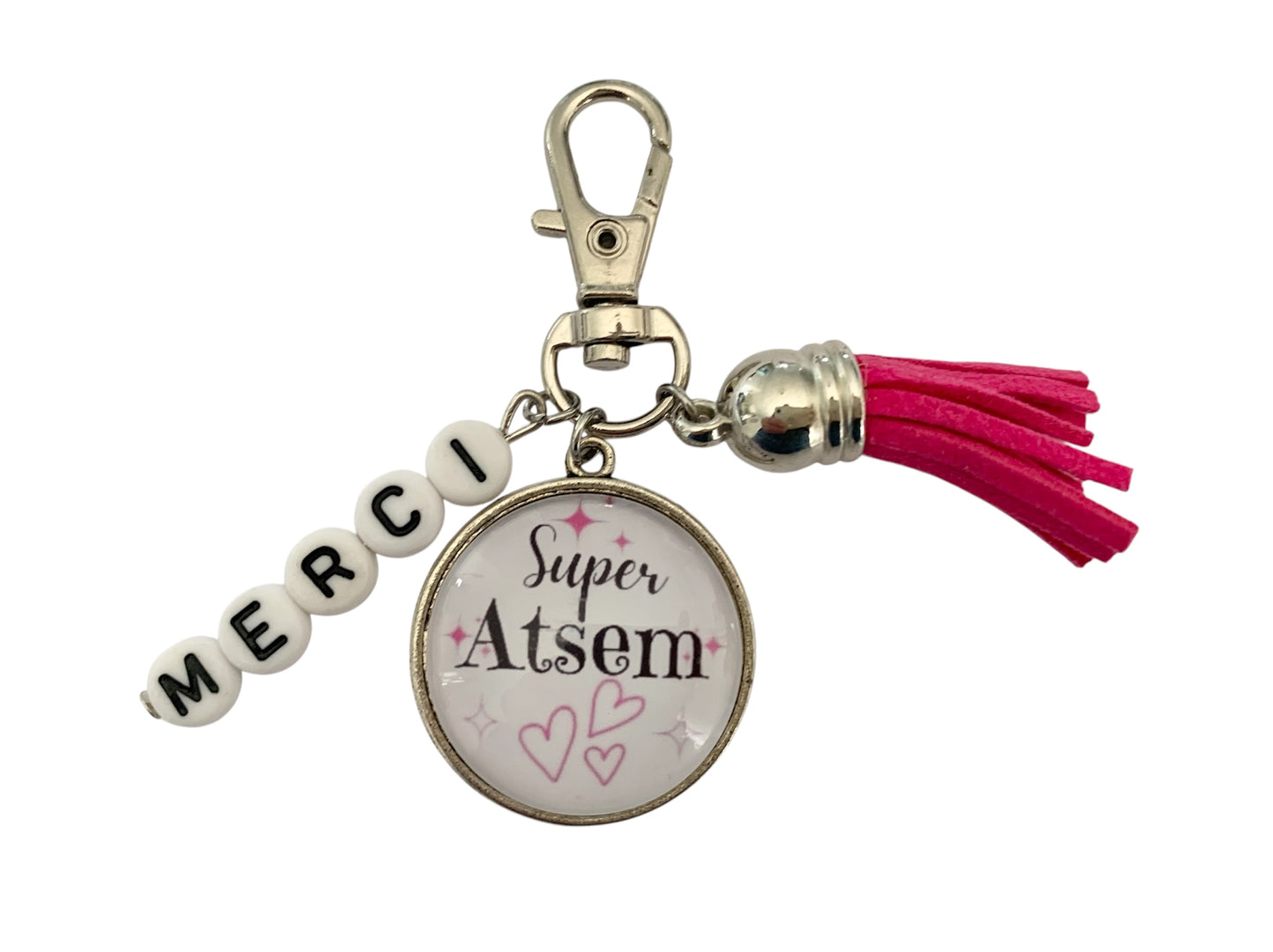 Cadeau atsem, porte clé super atsem