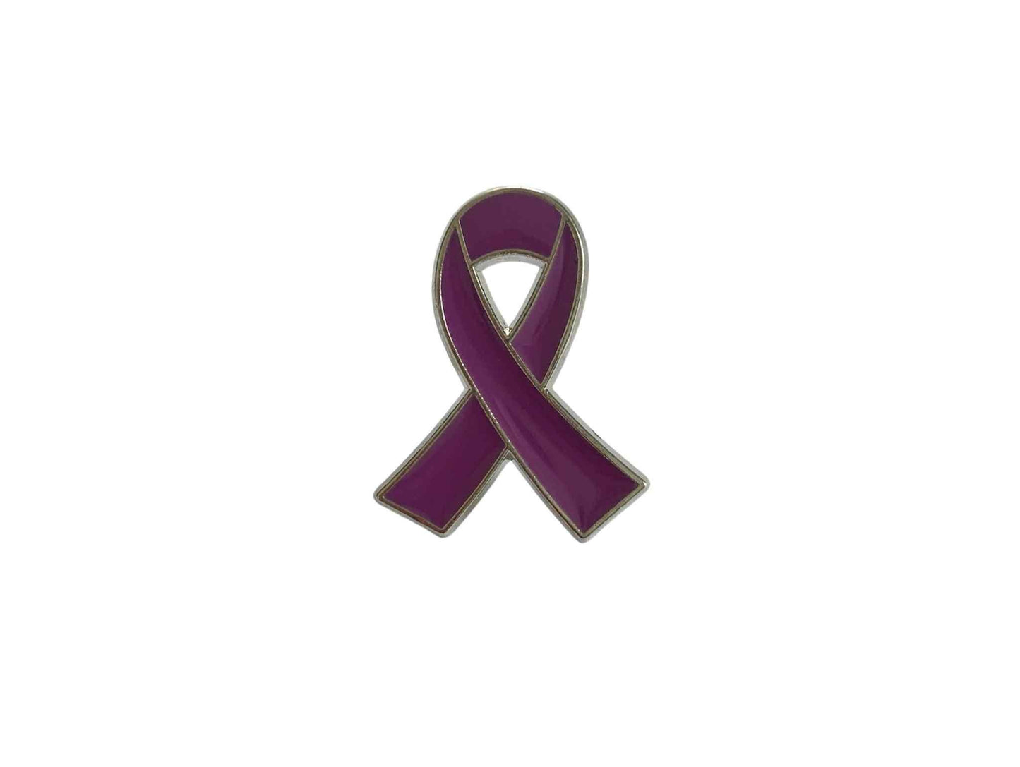 Pin’s Ruban Violet – Sensibilisation et Soutien à de Multiples Causes - Février Lilas