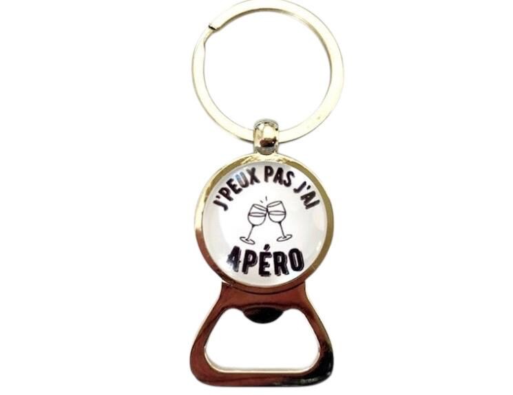 Porte clé décapsuleur j'peux pas j'ai apéro
