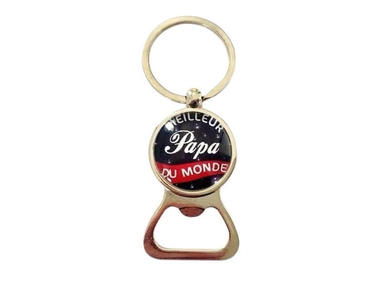 Porte clé décapsuleur pour le meilleur papa du monde