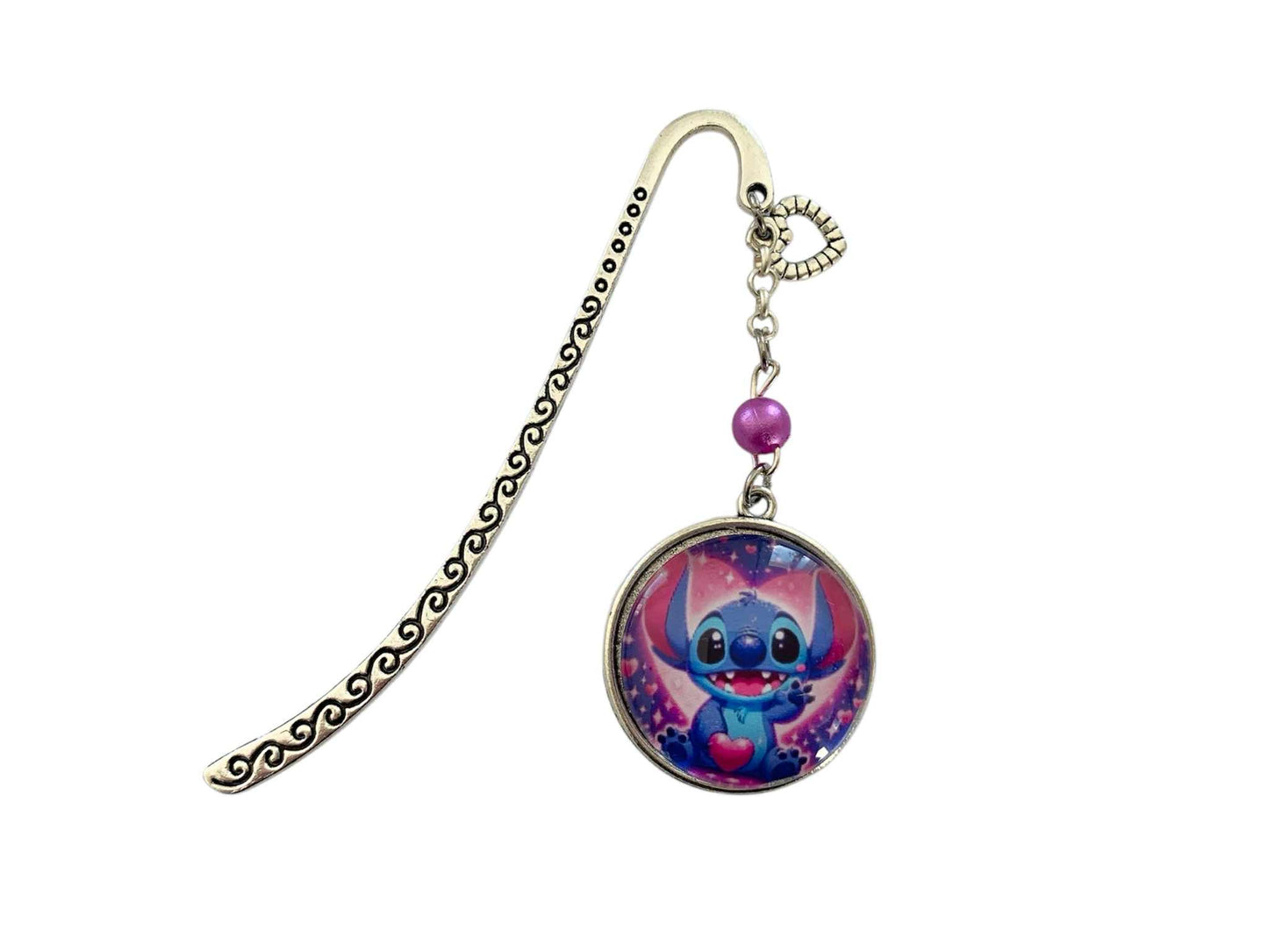 Marque page cabochon en verre, Stitch