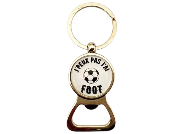Porte clé décapsuleur j'peux pas j'ai foot