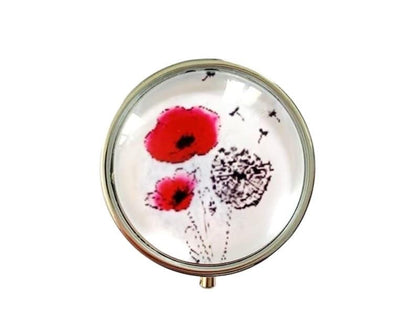 Cendrier de poche coquelicots