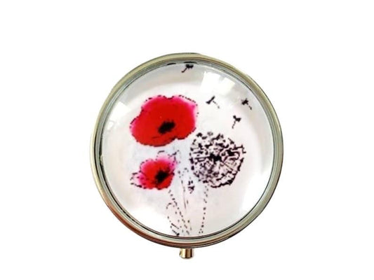 Cendrier de poche coquelicots