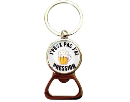 Porte clé décapsuleur j'peux pas j'ai pression, bière