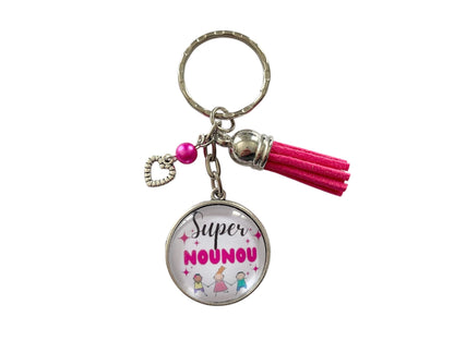 porte clé super nounou, cadeau fin d'année, super nounou