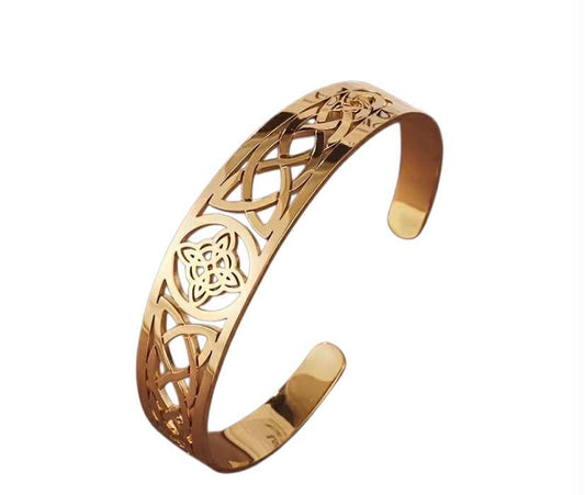 bracelet jonc esprit celtique acier inoxydable