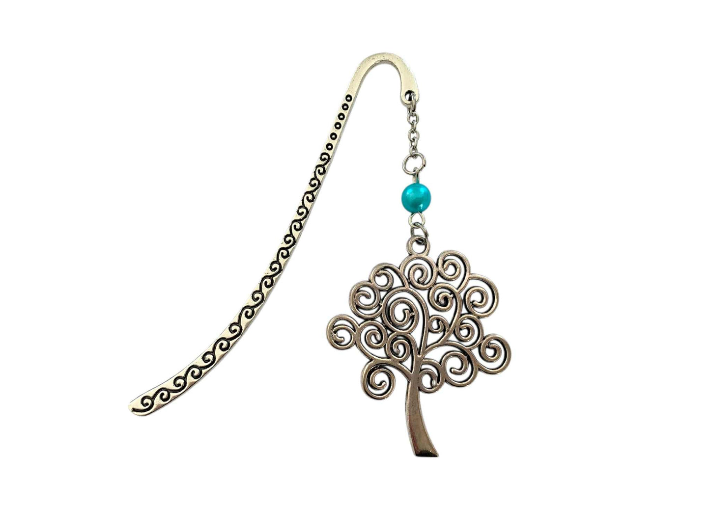 Marque page, arbre de vie argenté