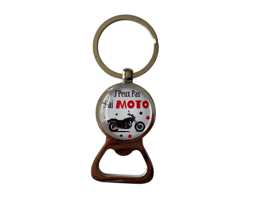 Porte clé décapsuleur j'peux pas j'ai moto