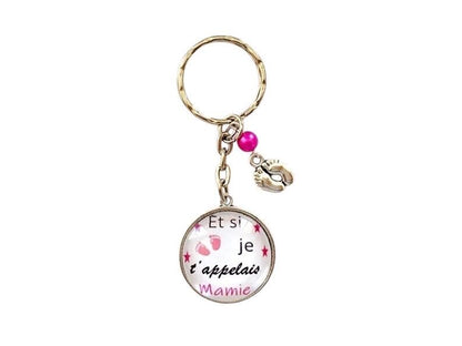 porte clé mamie et si je t'appelais mamie ; annonce naissance