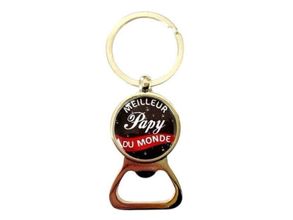 porte clé décapsuleur pour le meilleur papy du monde