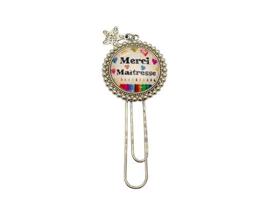 Cadeau maitresse, trombone, marque page, merci maitresse