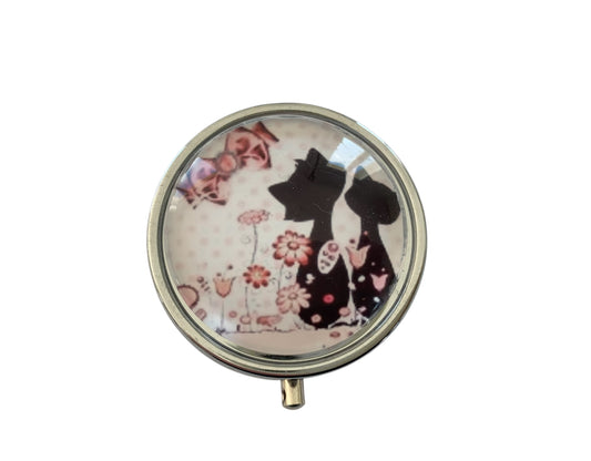 Cendrier de poche, chats romantiques
