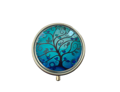 Cendrier de poche, arbre de vie et petits oiseaux
