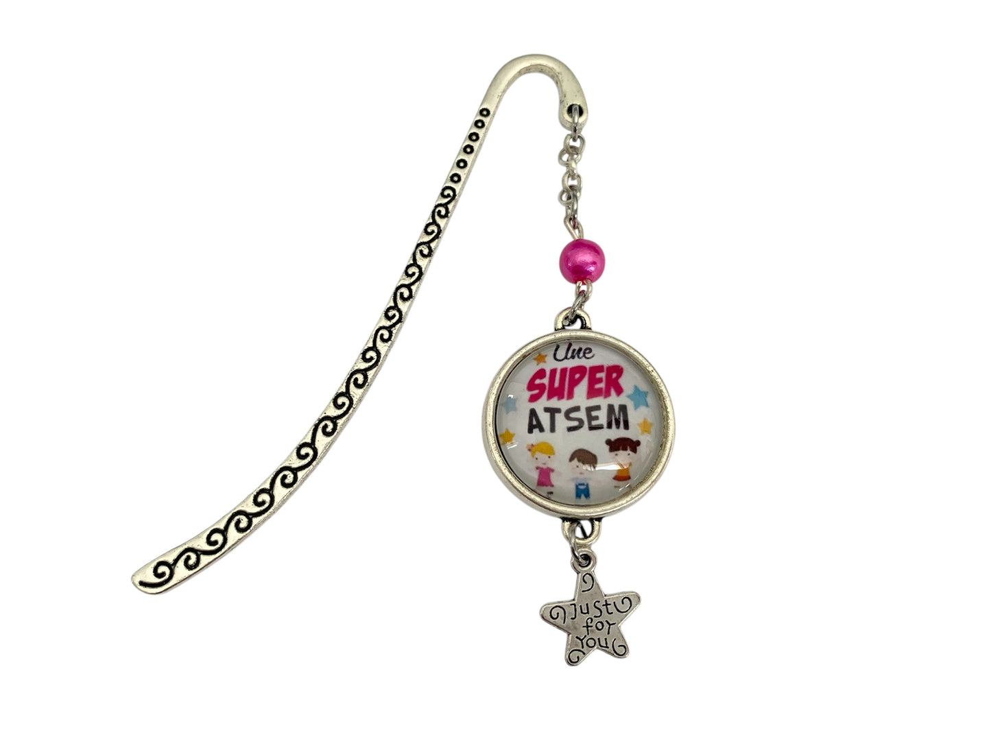 Cadeau atsem, marque page, une super atsem