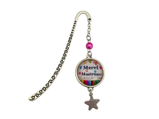 Cadeau maîtresse, marque page, merci maitresse