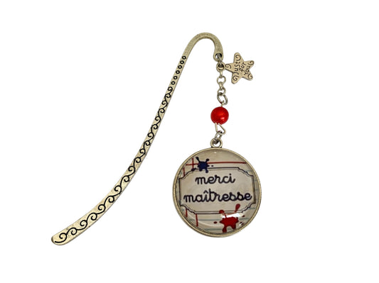 Cadeau maîtresse, marque page, merci maitresse