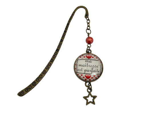 Cadeau maîtresse, marque page, ma maîtresse est parfaite