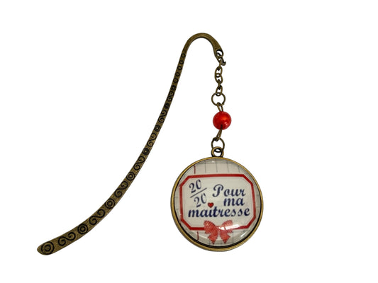 Cadeau maîtresse, marque page, 20/20 pour ma maitresse