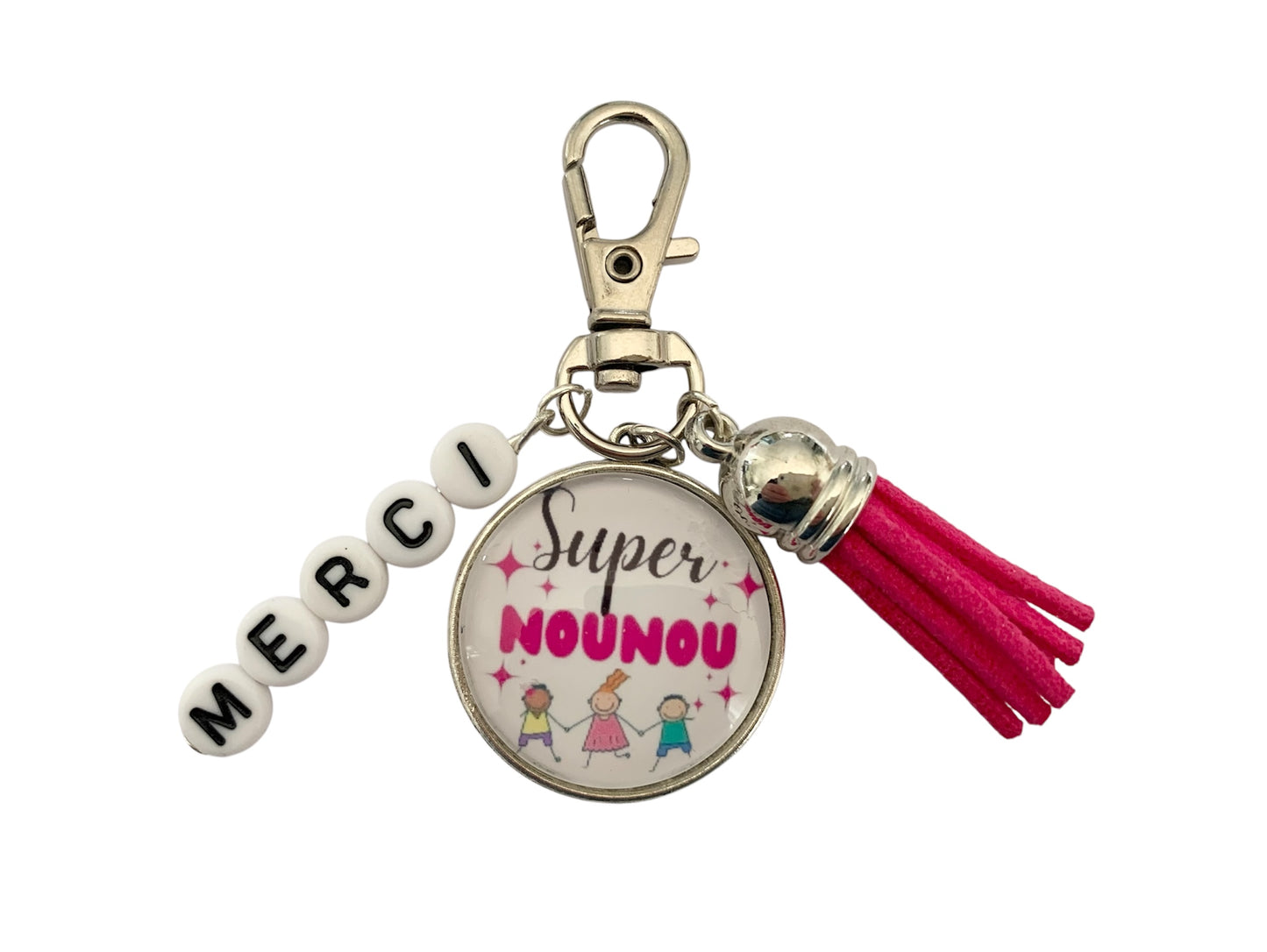 porte clé super nounou, cadeau fin d'année, super nounou