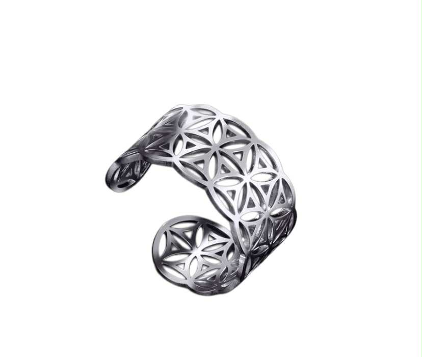 Bagues bohème, fleur de vie - géométrique  - bijou symbolique