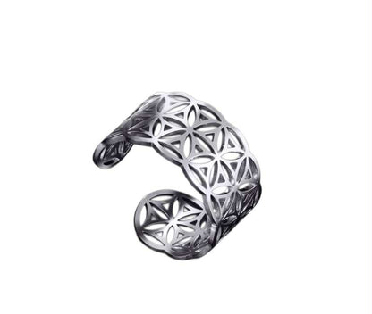 Bagues bohème, fleur de vie - géométrique  - bijou symbolique