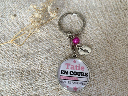 porte clé tatie en cours .... veuillez patienter ; annonce naissance