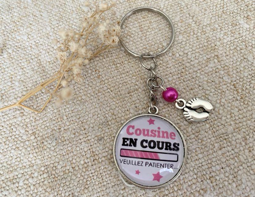 Porte clé cousine en cours ....