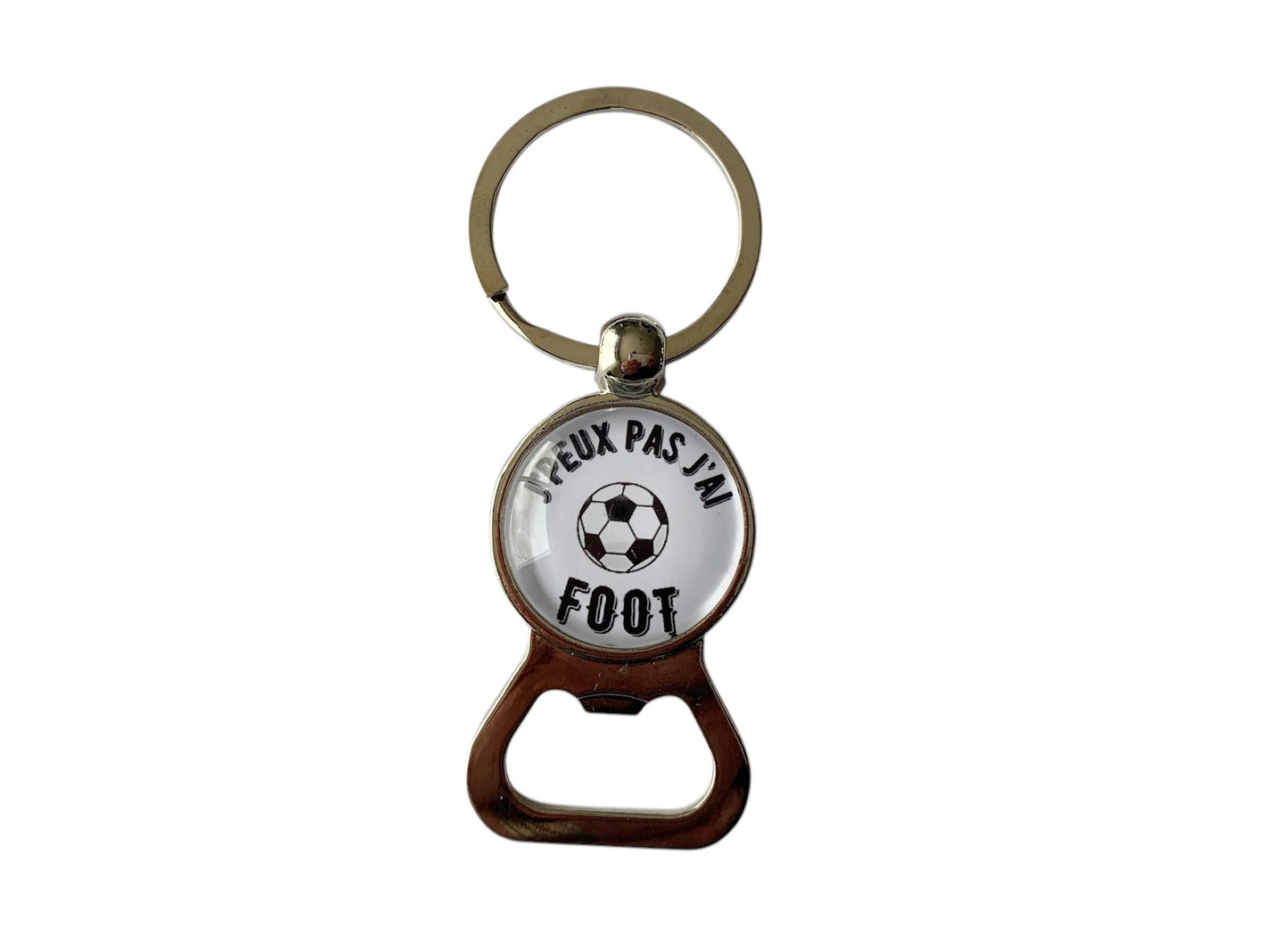 Porte clé décapsuleur j'peux pas j'ai foot
