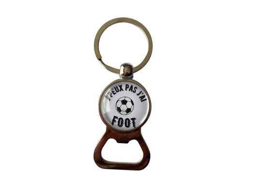 Porte clé décapsuleur j'peux pas j'ai foot