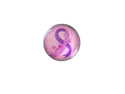 Broche Ruban Violet – Sensibilisation et Soutien à de Multiples Causes - Février Lilas