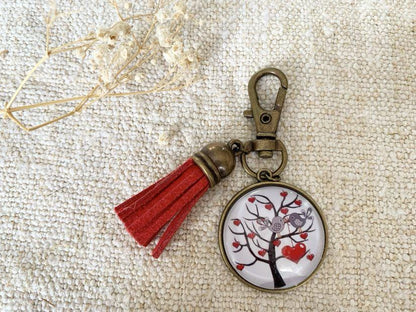 Porte clé bijou de sac arbre de vie
