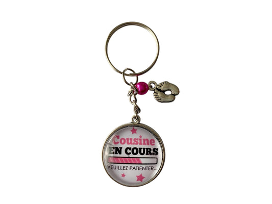 Porte clé cousine en cours ....